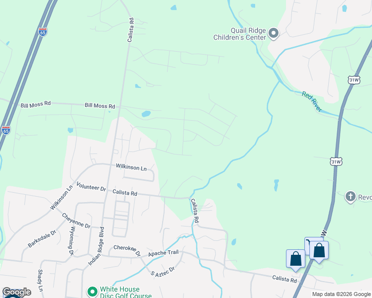 map of restaurants, bars, coffee shops, grocery stores, and more near 3339 Calista Road in White House