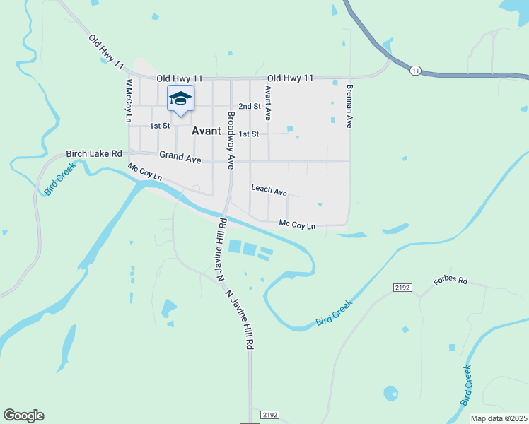map of restaurants, bars, coffee shops, grocery stores, and more near 316 Noonan Avenue in Avant