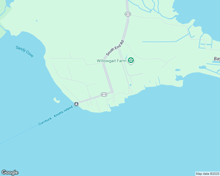 map of restaurants, bars, coffee shops, grocery stores, and more near 112 Ferry Dock Road in Knotts Island