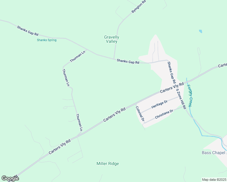map of restaurants, bars, coffee shops, grocery stores, and more near 595 Carters Valley Road in Rogersville