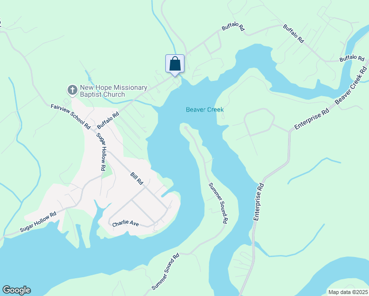 map of restaurants, bars, coffee shops, grocery stores, and more near 863 Summer Sound Road in Piney Flats