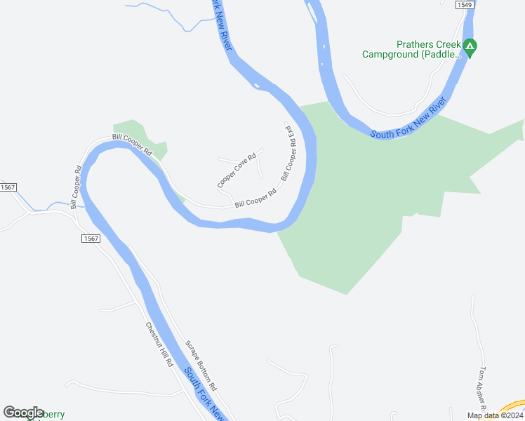 map of restaurants, bars, coffee shops, grocery stores, and more near 1180 Bill Cooper Road in Crumpler