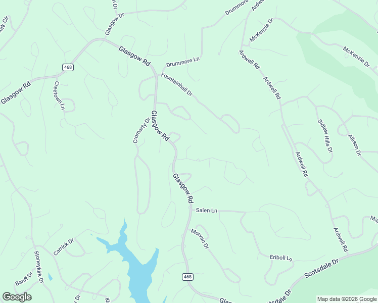 map of restaurants, bars, coffee shops, grocery stores, and more near 4 Lasswade Lane in Bella Vista