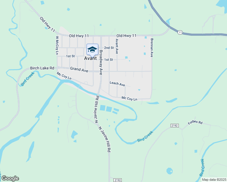 map of restaurants, bars, coffee shops, grocery stores, and more near 316 Noonan Avenue in Avant
