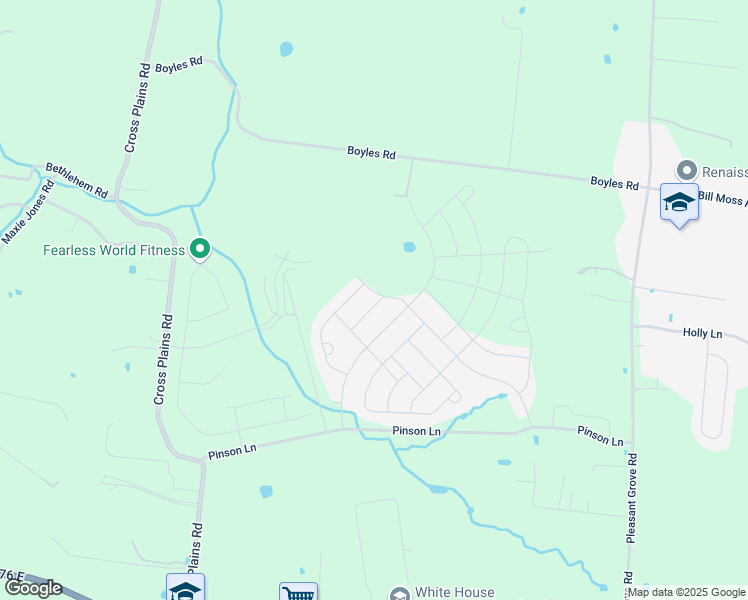 map of restaurants, bars, coffee shops, grocery stores, and more near 4074 Beach Way in White House