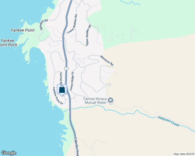 map of restaurants, bars, coffee shops, grocery stores, and more near 15 Mentone Road in Carmel