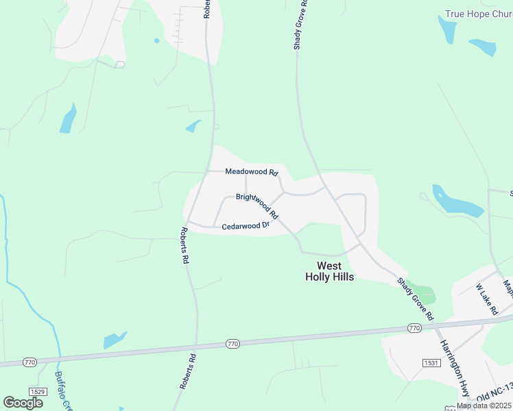 map of restaurants, bars, coffee shops, grocery stores, and more near 206 Brightwood Road in Eden