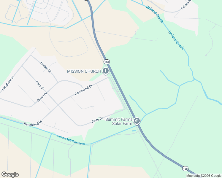 map of restaurants, bars, coffee shops, grocery stores, and more near 105 Cowboy Trail in Currituck