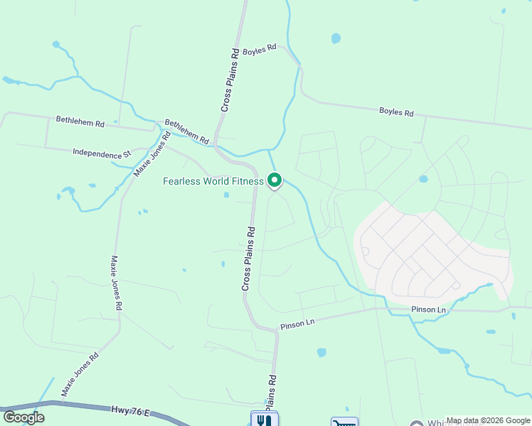 map of restaurants, bars, coffee shops, grocery stores, and more near 5840 Cross Plains Road in White House