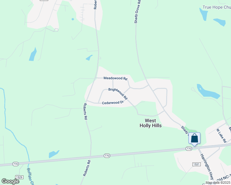 map of restaurants, bars, coffee shops, grocery stores, and more near 206 Brightwood Rd in Eden