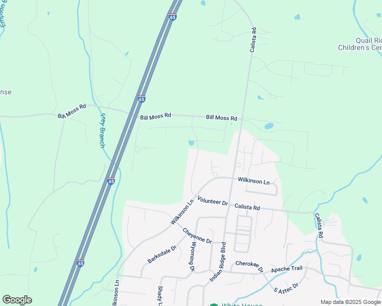 map of restaurants, bars, coffee shops, grocery stores, and more near 713 Volunteer Drive in White House