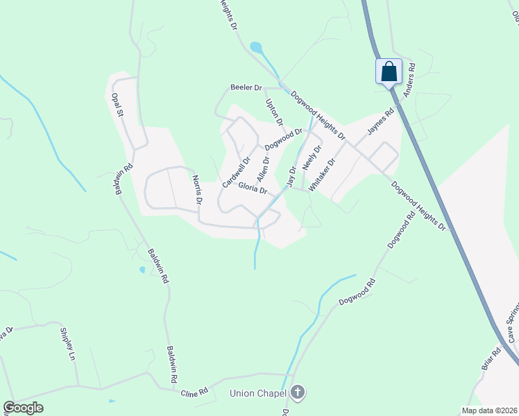 map of restaurants, bars, coffee shops, grocery stores, and more near 290 Jay Dr in Tazewell