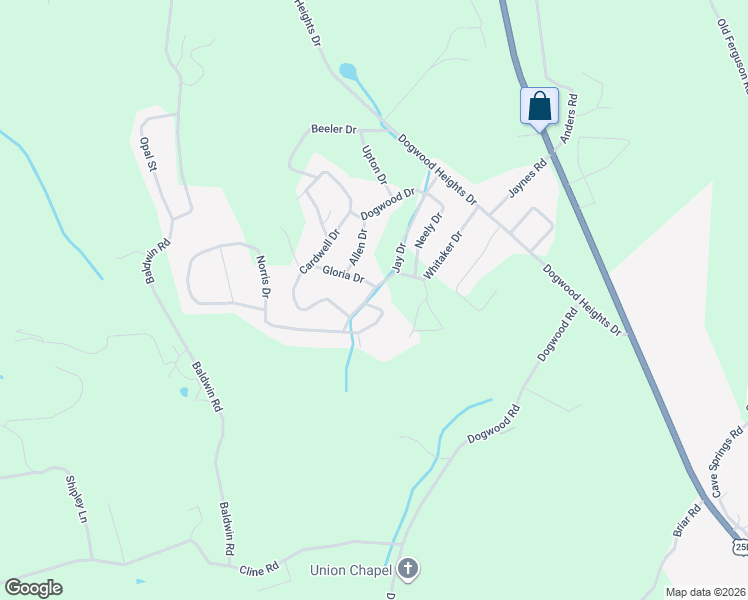 map of restaurants, bars, coffee shops, grocery stores, and more near 117 Norris Drive in Tazewell