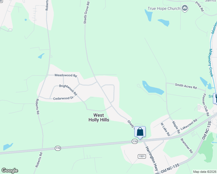 map of restaurants, bars, coffee shops, grocery stores, and more near 383 Shady Grove Road in Eden