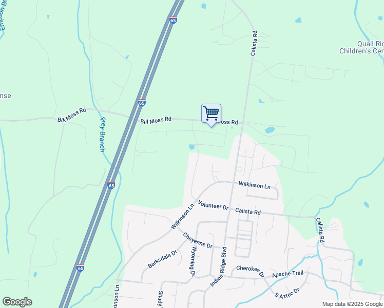 map of restaurants, bars, coffee shops, grocery stores, and more near 713 Volunteer Drive in White House