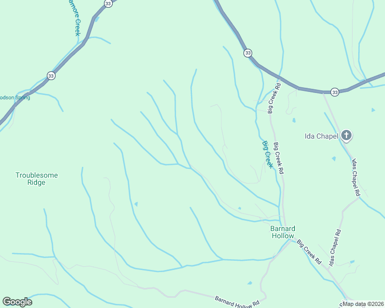 map of restaurants, bars, coffee shops, grocery stores, and more near 466 Big Creek Road in Sneedville
