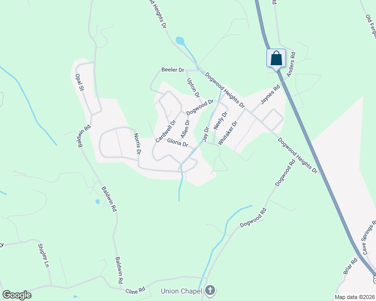 map of restaurants, bars, coffee shops, grocery stores, and more near 290 Jay Drive in Tazewell