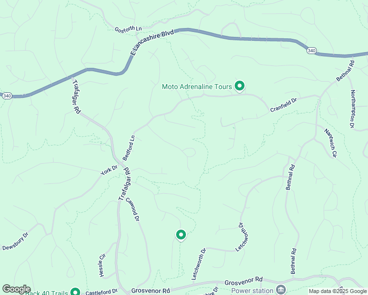 map of restaurants, bars, coffee shops, grocery stores, and more near 22 Darlington Drive in Bella Vista