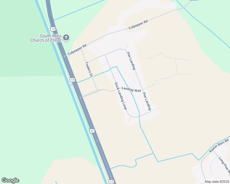 map of restaurants, bars, coffee shops, grocery stores, and more near in South Mills