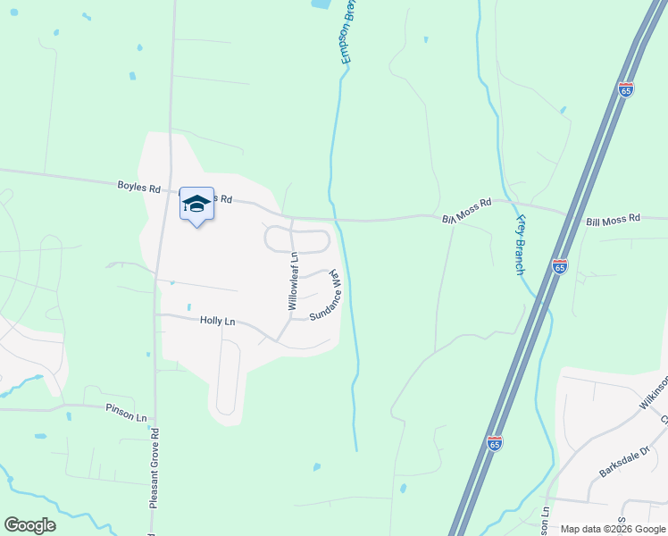 map of restaurants, bars, coffee shops, grocery stores, and more near 156 Sundance Way in White House