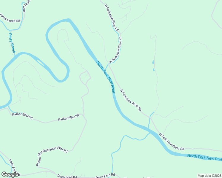 map of restaurants, bars, coffee shops, grocery stores, and more near 1453-2099 North Fork New River Road in Lansing