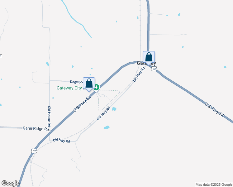 map of restaurants, bars, coffee shops, grocery stores, and more near 19913 U.S. 62 in Garfield
