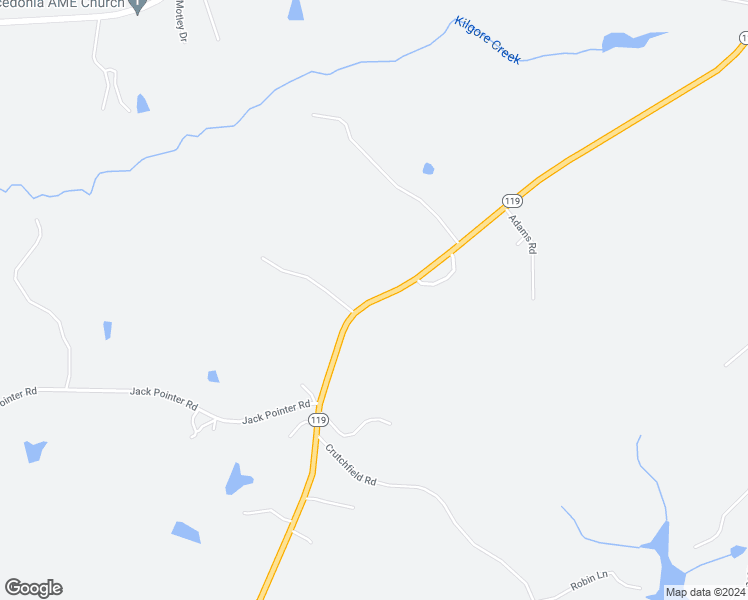 map of restaurants, bars, coffee shops, grocery stores, and more near North Carolina 119 in Semora