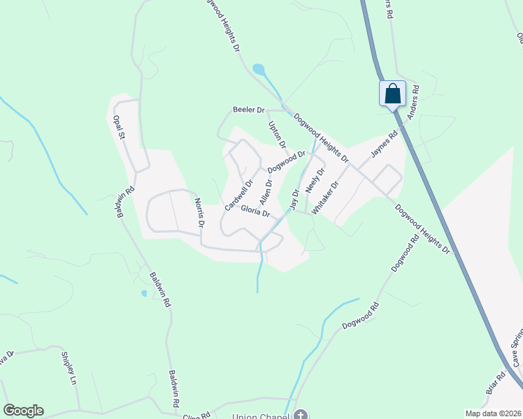 map of restaurants, bars, coffee shops, grocery stores, and more near 130 Gloria Drive in Tazewell