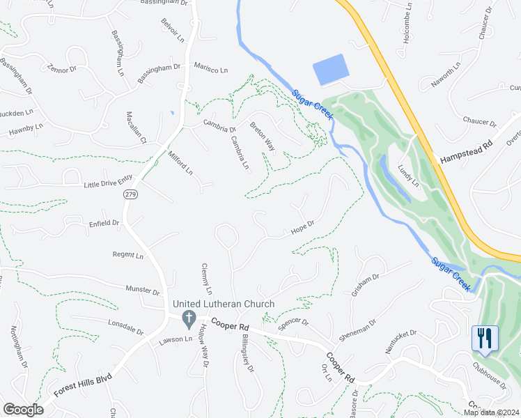 map of restaurants, bars, coffee shops, grocery stores, and more near 17 Croston Lane in Bella Vista