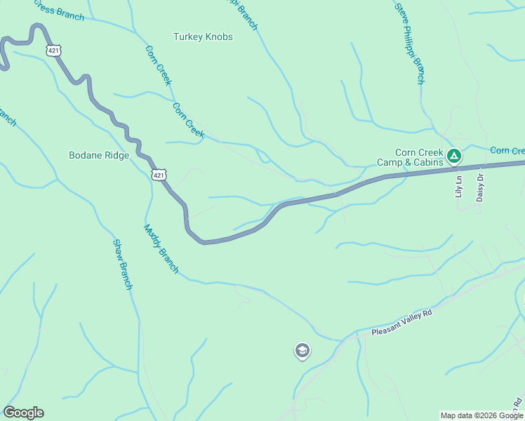 map of restaurants, bars, coffee shops, grocery stores, and more near 3020 Highway 421 North in Mountain City