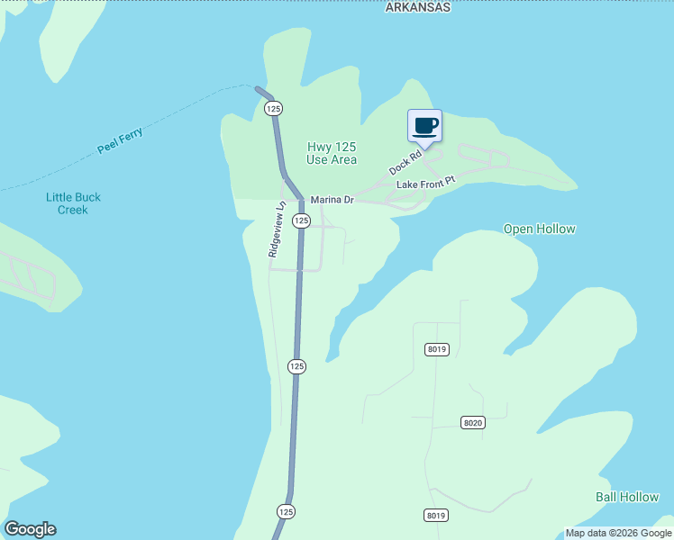 map of restaurants, bars, coffee shops, grocery stores, and more near Marion County 8015 in Peel