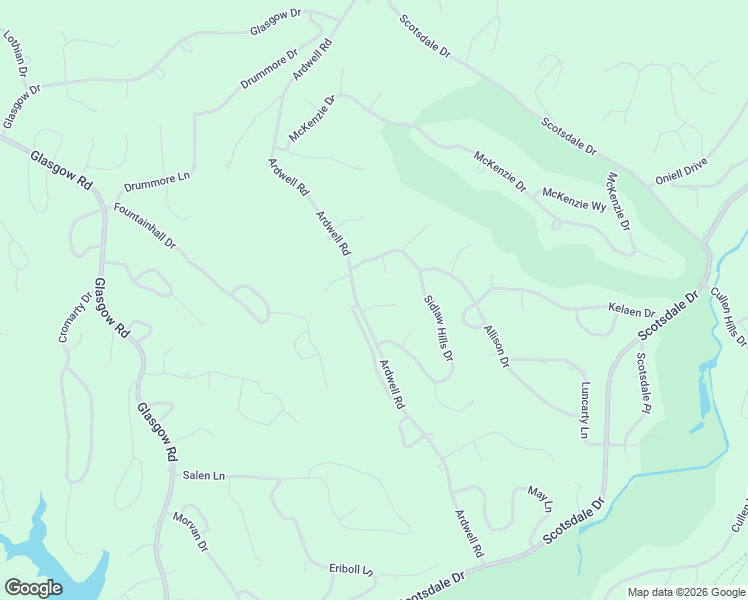 map of restaurants, bars, coffee shops, grocery stores, and more near 3 West End Lane in Bella Vista