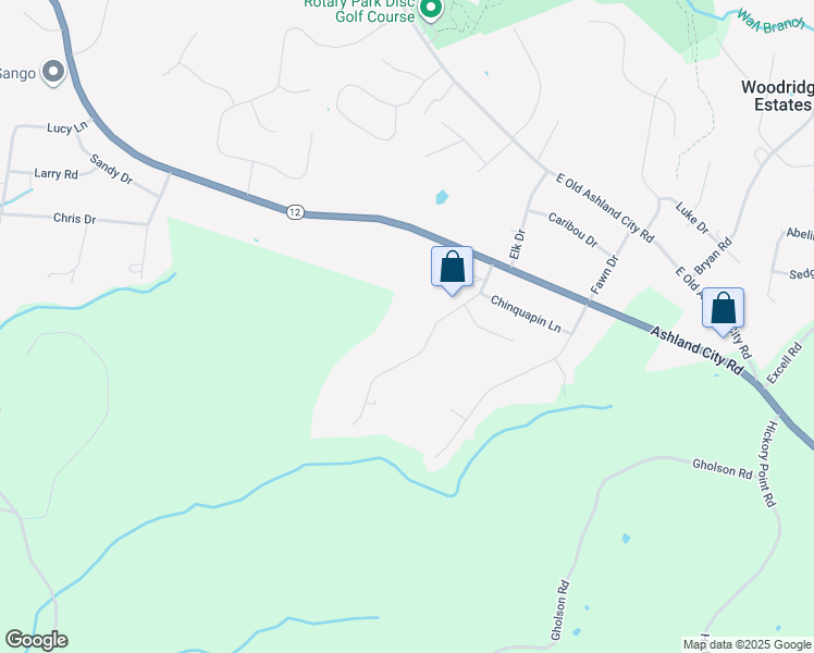 map of restaurants, bars, coffee shops, grocery stores, and more near 738 Acorn Drive in Clarksville