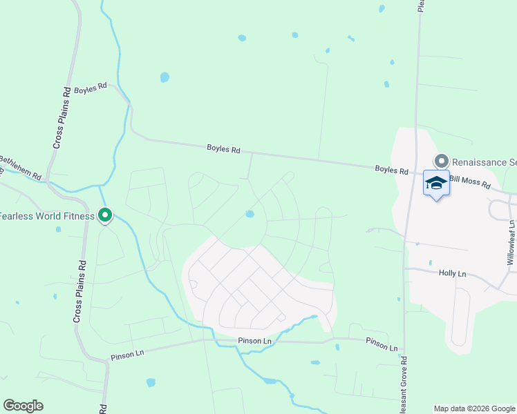 map of restaurants, bars, coffee shops, grocery stores, and more near 1321 Rosewood Drive in White House