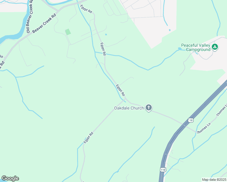 map of restaurants, bars, coffee shops, grocery stores, and more near 1365 Egypt Road in Bluff City