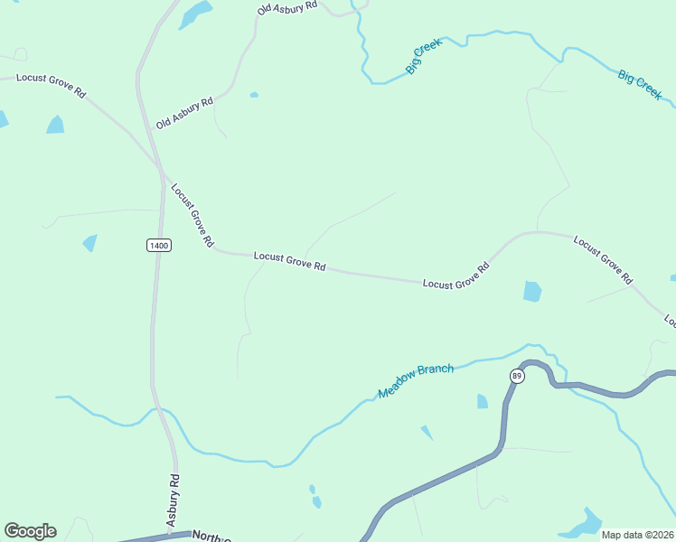 map of restaurants, bars, coffee shops, grocery stores, and more near Locust Grove Road in Mount Airy