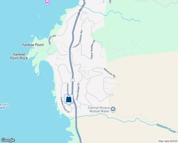 map of restaurants, bars, coffee shops, grocery stores, and more near 192 San Remo Road in Carmel-by-the-Sea