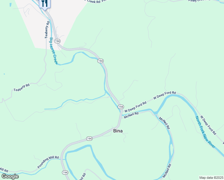 map of restaurants, bars, coffee shops, grocery stores, and more near 8268 North Carolina 194 in Lansing