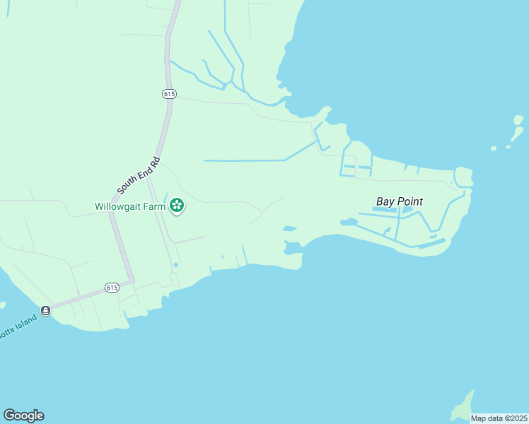 map of restaurants, bars, coffee shops, grocery stores, and more near 107 Knotts Landing Lane in Currituck County