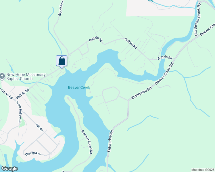 map of restaurants, bars, coffee shops, grocery stores, and more near 247 Lake Vista Circle in Piney Flats