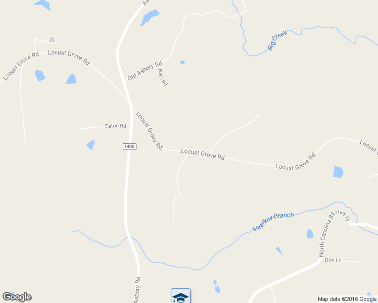 map of restaurants, bars, coffee shops, grocery stores, and more near Locust Grove Road in Mount Airy