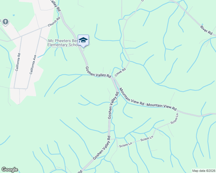 map of restaurants, bars, coffee shops, grocery stores, and more near 1236 Goshen Valley Road in Church Hill