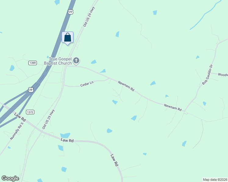 map of restaurants, bars, coffee shops, grocery stores, and more near 446 Newnam Road in Pelham