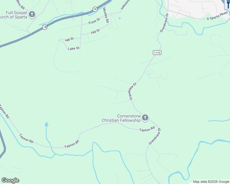 map of restaurants, bars, coffee shops, grocery stores, and more near 26 Elm Drive in Sparta