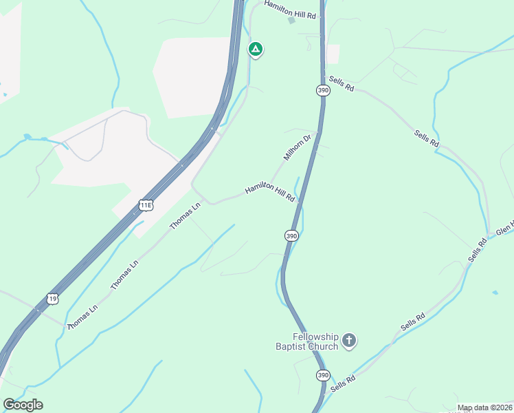 map of restaurants, bars, coffee shops, grocery stores, and more near 640 Hamilton Hill Road in Bluff City