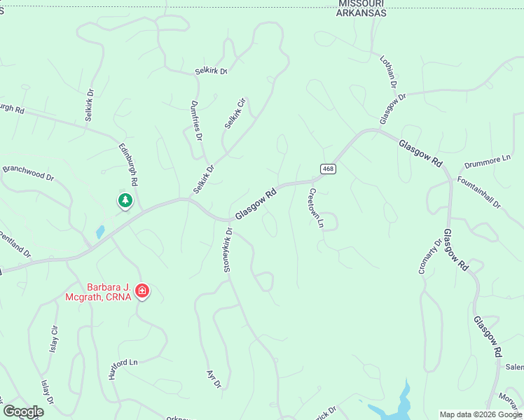 map of restaurants, bars, coffee shops, grocery stores, and more near 33 New Abbey Drive in Bella Vista