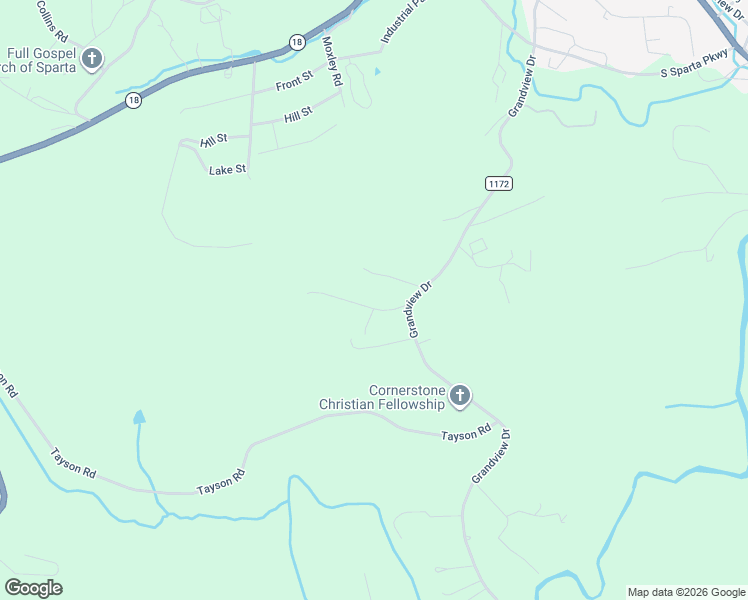 map of restaurants, bars, coffee shops, grocery stores, and more near 41 Grandridge Road in Sparta