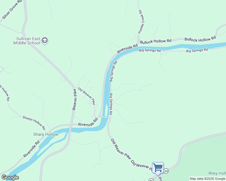 map of restaurants, bars, coffee shops, grocery stores, and more near 1359-1377 Big Springs Rd in Bluff City