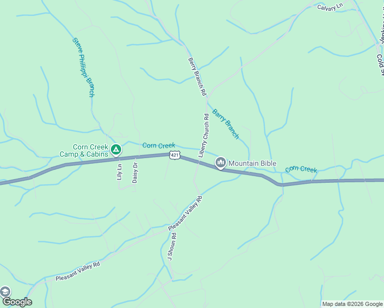 map of restaurants, bars, coffee shops, grocery stores, and more near 147 Liberty Church Road in Mountain City