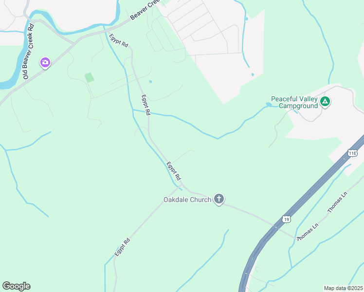 map of restaurants, bars, coffee shops, grocery stores, and more near 1426 Egypt Road in Bluff City